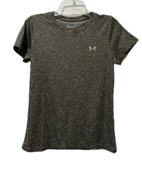 Under Armour Speckled Athletic Tee in Army Green